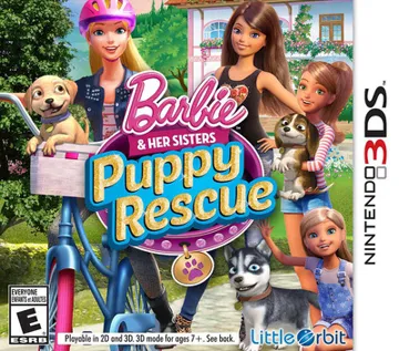 Barbie and Her Sisters - Puppy Rescue (USA) box cover front